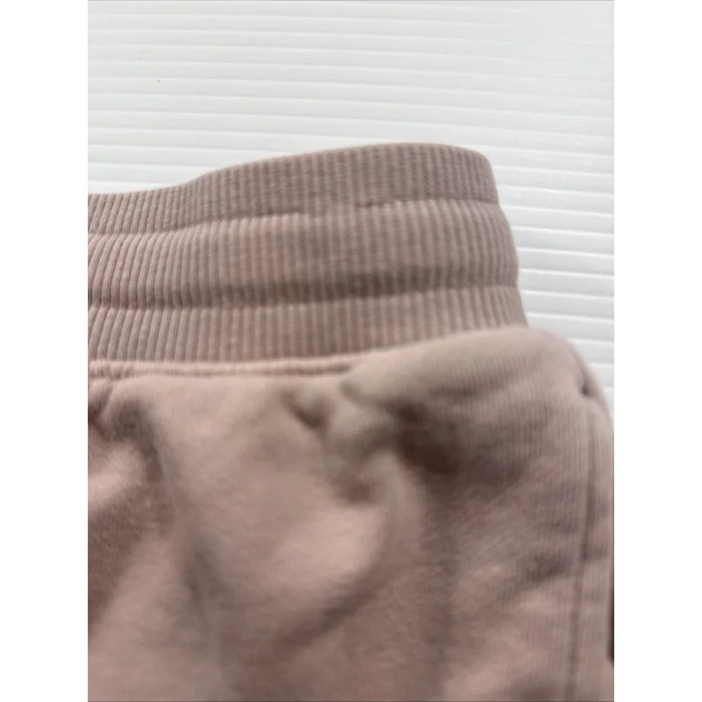 YoungLA Women's Draw String Sweat Shorts Light Pink XL 1.5